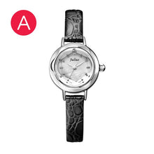 Load image into Gallery viewer, JULIUS Women&#39;s Stainless Steel Back Quartz Quality Watches Leather &amp; Mesh Strap Japan Movt Korean Stylish Designer Whatch JA-482