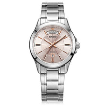 Load image into Gallery viewer, Casio men&#39;s watches top brand luxury Wrist Watch Business Waterproof Steel Band Date Day Clock saat relogio masculino MTP-1381
