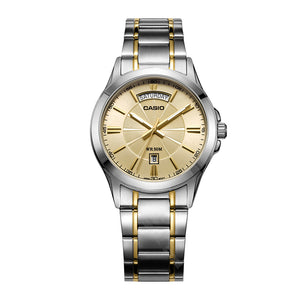 Casio men's watches top brand luxury Wrist Watch Business Waterproof Steel Band Date Day Clock saat relogio masculino MTP-1381
