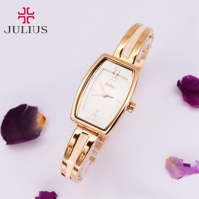 Retro Simple Women's Watch Japan Mov't Hours Fine Fashion Clock Dress Chain Bracelet Girl's Christmas Gift Julius Box