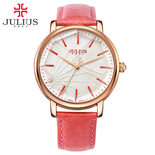 JULIUS Ladies Designer Watches Luxury Watch Women 2018 Pink Quartz Watches For Women Prices Cheap Watches China Dropship JA-888