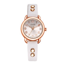 Load image into Gallery viewer, JULIUS Woman Watch Silver Easy Read Large Arabic Index Ladies Leather Strap Rose Gold Relojes Mujer Relogio Dropship JA-933