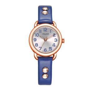 JULIUS Woman Watch Silver Easy Read Large Arabic Index Ladies Leather Strap Rose Gold Relojes Mujer Relogio Dropship JA-933