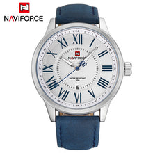 Load image into Gallery viewer, Famous Luxury Brand  Watches Men Leather Quartz Watch Army Sport Wristwatch Waterproof Clock Man Male Erkek Saatleri NAVIFORCE