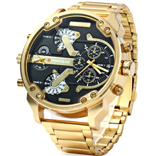 Load image into Gallery viewer, D3137 Gold Stainless Steel Band Quartz Watch For Men Luxury Shiweibao Mens Wrist Watches Man Military Relogio Masculino XFCS New
