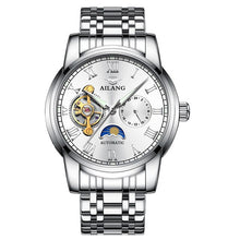 Load image into Gallery viewer, AILANG 8602 Switzerland watches men luxury brand Moon phase automatic sports protection silicone watch Erkek equity saatleri