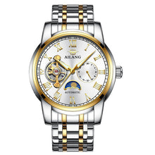 Load image into Gallery viewer, AILANG 8602 Switzerland watches men luxury brand Moon phase automatic sports protection silicone watch Erkek equity saatleri