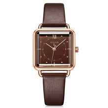 Load image into Gallery viewer, New Julius Lady Women&#39;s Watch Japan Quartz Elegant Simple Square Fashion Hours Bracelet Real Leather Girl&#39;s Birthday Gift Box